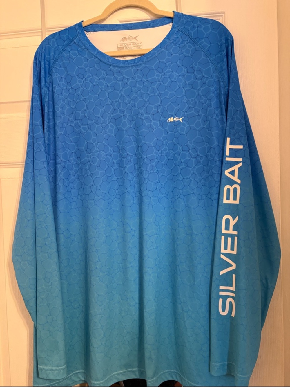 Silver Bait Men's Performance Long-Sleeve Shirt - Blue Size XXL